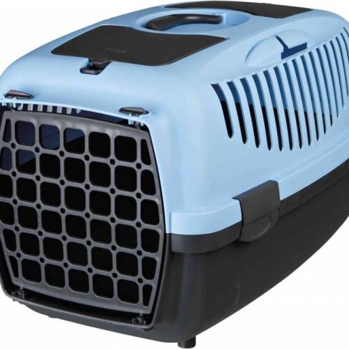 Trixie Pet Taşıma Çantası XS-S 37x34x55cm Koyu Gri-Pastel Mavi